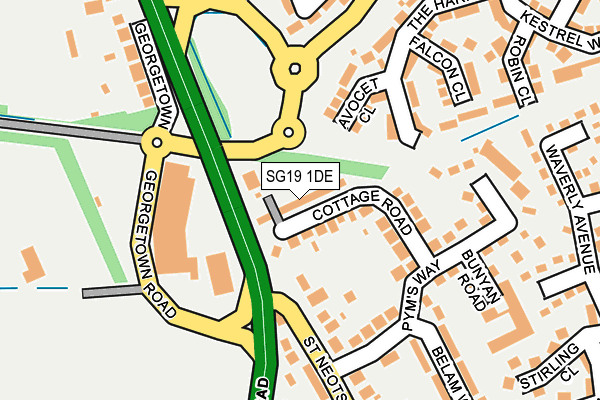 SG19 1DE map - OS OpenMap – Local (Ordnance Survey) SG19 1DE map - OS OpenMap – Local (Ordnance Survey)