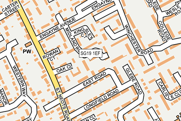 SG19 1EF map - OS OpenMap – Local (Ordnance Survey) SG19 1EF map - OS OpenMap – Local (Ordnance Survey)