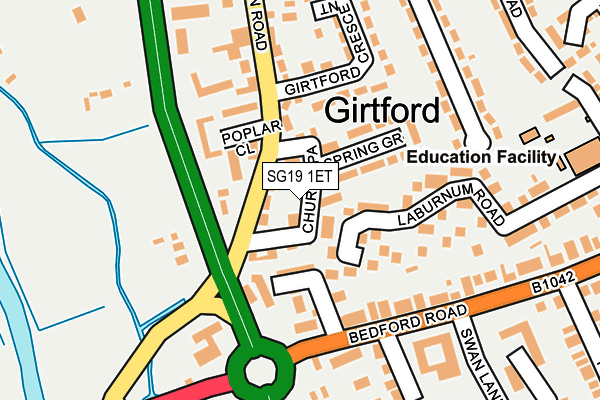 SG19 1ET map - OS OpenMap – Local (Ordnance Survey) SG19 1ET map - OS OpenMap – Local (Ordnance Survey)