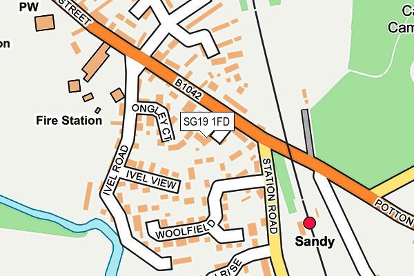 SG19 1FD map - OS OpenMap – Local (Ordnance Survey) SG19 1FD map - OS OpenMap – Local (Ordnance Survey)