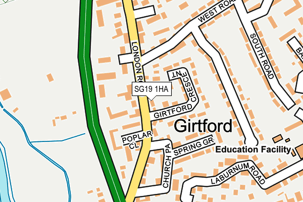 SG19 1HA map - OS OpenMap – Local (Ordnance Survey) SG19 1HA map - OS OpenMap – Local (Ordnance Survey)