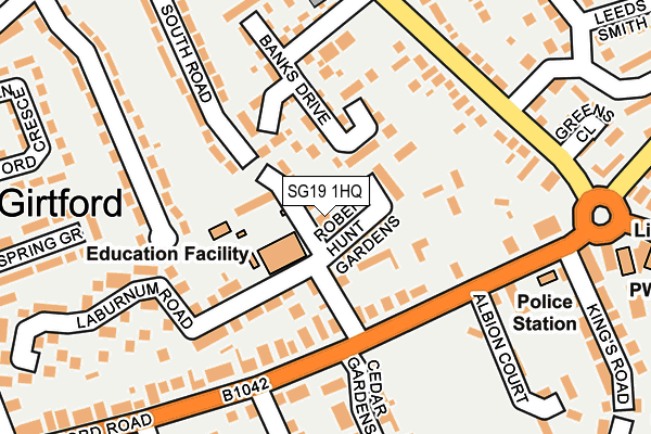 SG19 1HQ map - OS OpenMap – Local (Ordnance Survey) SG19 1HQ map - OS OpenMap – Local (Ordnance Survey)