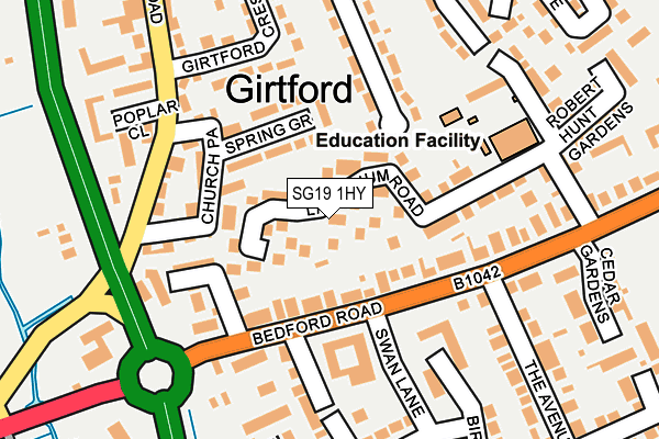 SG19 1HY map - OS OpenMap – Local (Ordnance Survey) SG19 1HY map - OS OpenMap – Local (Ordnance Survey)