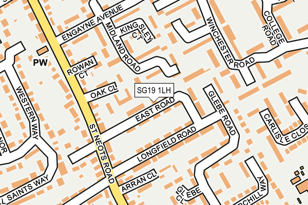 SG19 1LH map - OS OpenMap – Local (Ordnance Survey) SG19 1LH map - OS OpenMap – Local (Ordnance Survey)