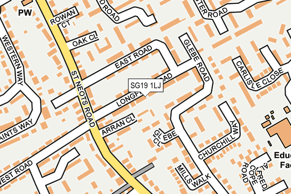 SG19 1LJ map - OS OpenMap – Local (Ordnance Survey) SG19 1LJ map - OS OpenMap – Local (Ordnance Survey)