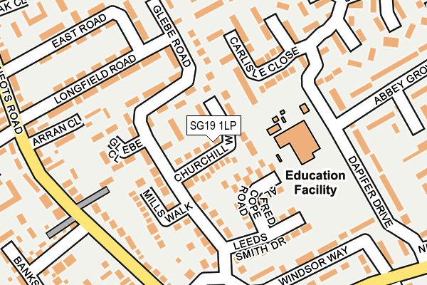 SG19 1LP map - OS OpenMap – Local (Ordnance Survey) SG19 1LP map - OS OpenMap – Local (Ordnance Survey)