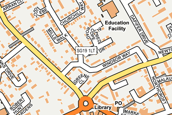 SG19 1LT map - OS OpenMap – Local (Ordnance Survey) SG19 1LT map - OS OpenMap – Local (Ordnance Survey)