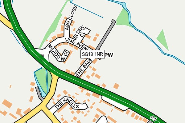 SG19 1NR map - OS OpenMap – Local (Ordnance Survey) SG19 1NR map - OS OpenMap – Local (Ordnance Survey)