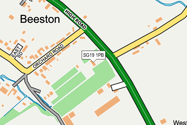SG19 1PB map - OS OpenMap – Local (Ordnance Survey) SG19 1PB map - OS OpenMap – Local (Ordnance Survey)