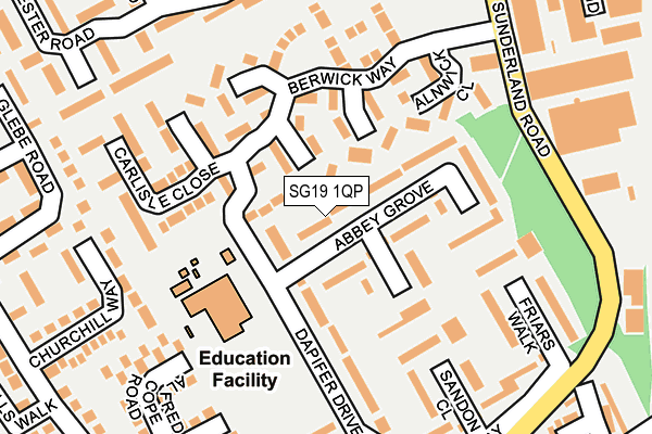 SG19 1QP map - OS OpenMap – Local (Ordnance Survey) SG19 1QP map - OS OpenMap – Local (Ordnance Survey)