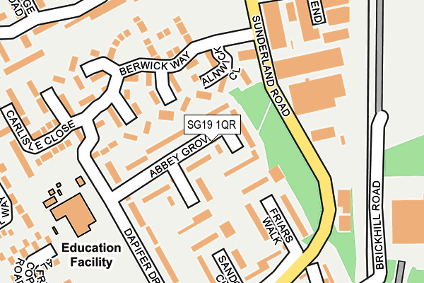 SG19 1QR map - OS OpenMap – Local (Ordnance Survey) SG19 1QR map - OS OpenMap – Local (Ordnance Survey)