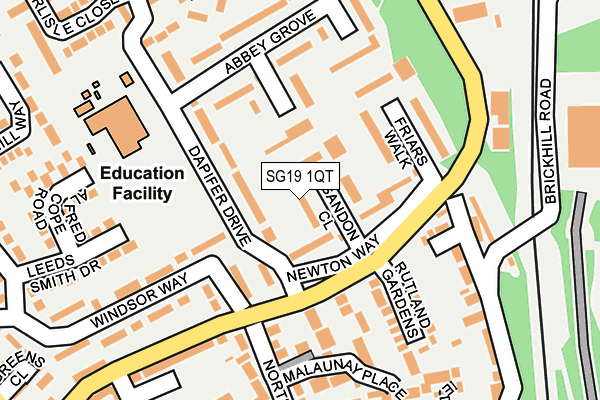 SG19 1QT map - OS OpenMap – Local (Ordnance Survey) SG19 1QT map - OS OpenMap – Local (Ordnance Survey)
