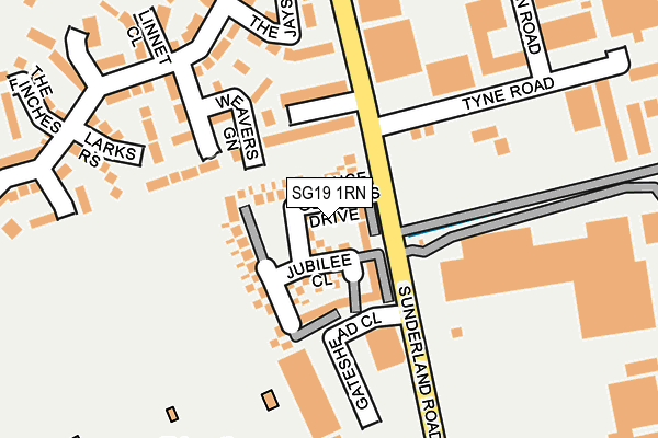 SG19 1RN map - OS OpenMap – Local (Ordnance Survey) SG19 1RN map - OS OpenMap – Local (Ordnance Survey)
