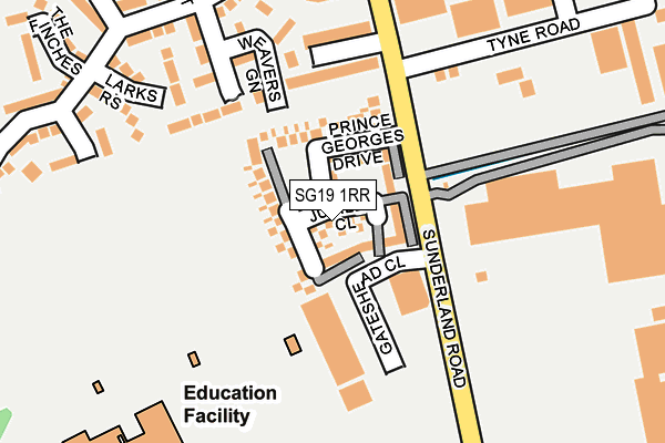 SG19 1RR map - OS OpenMap – Local (Ordnance Survey) SG19 1RR map - OS OpenMap – Local (Ordnance Survey)