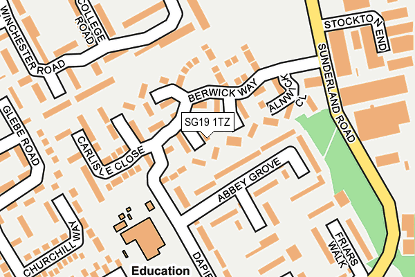 SG19 1TZ map - OS OpenMap – Local (Ordnance Survey) SG19 1TZ map - OS OpenMap – Local (Ordnance Survey)