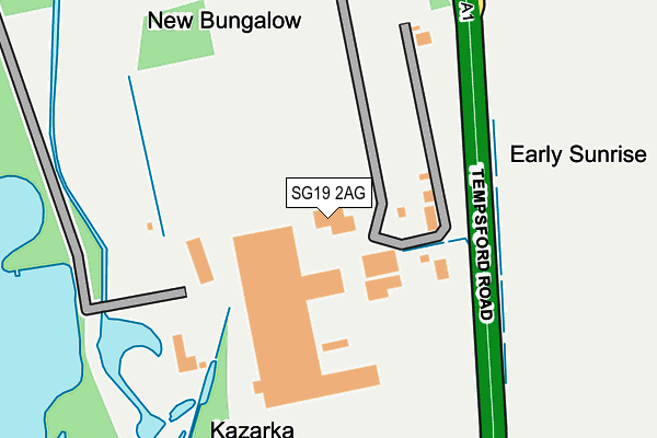 SG19 2AG map - OS OpenMap – Local (Ordnance Survey) SG19 2AG map - OS OpenMap – Local (Ordnance Survey)