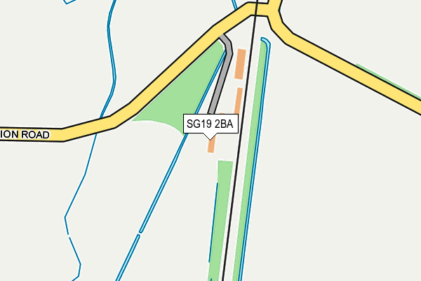SG19 2BA map - OS OpenMap – Local (Ordnance Survey) SG19 2BA map - OS OpenMap – Local (Ordnance Survey)