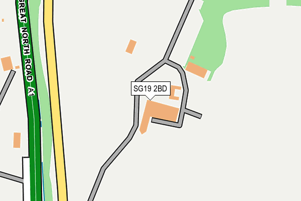 SG19 2BD map - OS OpenMap – Local (Ordnance Survey) SG19 2BD map - OS OpenMap – Local (Ordnance Survey)