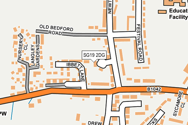 SG19 2DG map - OS OpenMap – Local (Ordnance Survey) SG19 2DG map - OS OpenMap – Local (Ordnance Survey)