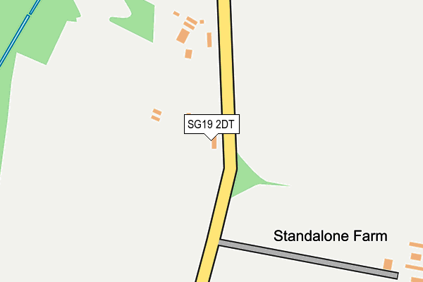SG19 2DT map - OS OpenMap – Local (Ordnance Survey) SG19 2DT map - OS OpenMap – Local (Ordnance Survey)