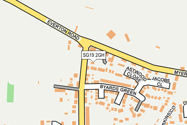 SG19 2GH map - OS OpenMap – Local (Ordnance Survey) SG19 2GH map - OS OpenMap – Local (Ordnance Survey)