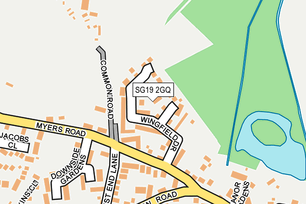 SG19 2GQ map - OS OpenMap – Local (Ordnance Survey) SG19 2GQ map - OS OpenMap – Local (Ordnance Survey)