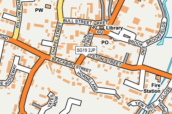 SG19 2JP map - OS OpenMap – Local (Ordnance Survey) SG19 2JP map - OS OpenMap – Local (Ordnance Survey)