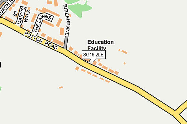 SG19 2LE map - OS OpenMap – Local (Ordnance Survey) SG19 2LE map - OS OpenMap – Local (Ordnance Survey)