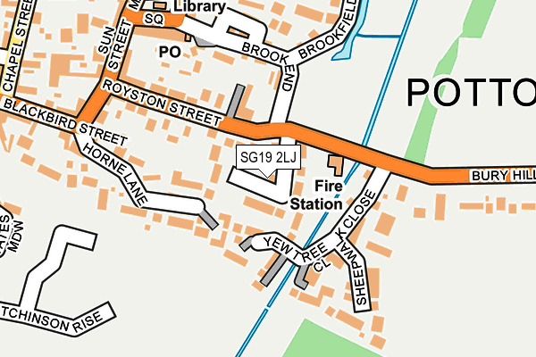 SG19 2LJ map - OS OpenMap – Local (Ordnance Survey) SG19 2LJ map - OS OpenMap – Local (Ordnance Survey)
