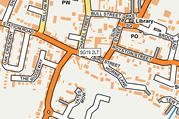 SG19 2LT map - OS OpenMap – Local (Ordnance Survey) SG19 2LT map - OS OpenMap – Local (Ordnance Survey)
