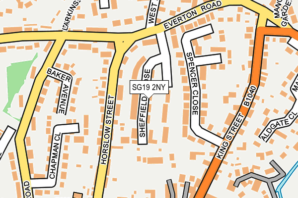 SG19 2NY map - OS OpenMap – Local (Ordnance Survey) SG19 2NY map - OS OpenMap – Local (Ordnance Survey)