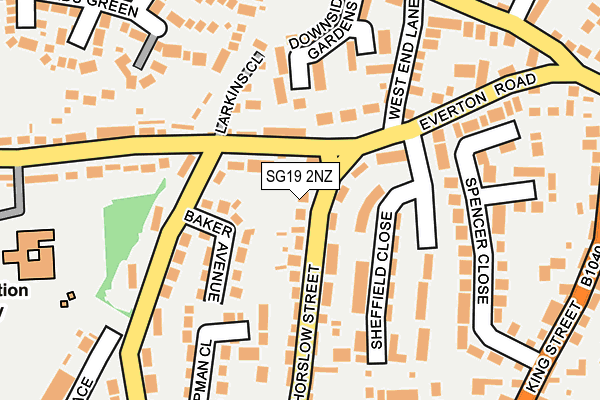 SG19 2NZ map - OS OpenMap – Local (Ordnance Survey) SG19 2NZ map - OS OpenMap – Local (Ordnance Survey)