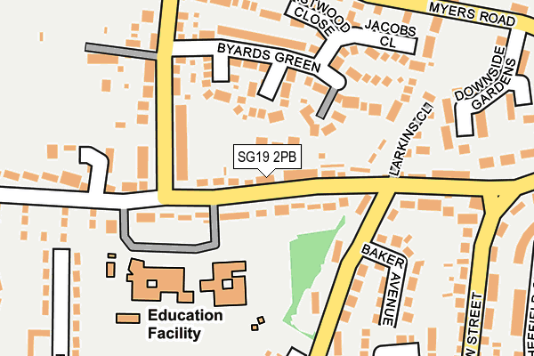 SG19 2PB map - OS OpenMap – Local (Ordnance Survey) SG19 2PB map - OS OpenMap – Local (Ordnance Survey)