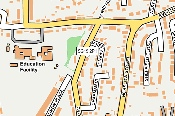 SG19 2PH map - OS OpenMap – Local (Ordnance Survey) SG19 2PH map - OS OpenMap – Local (Ordnance Survey)