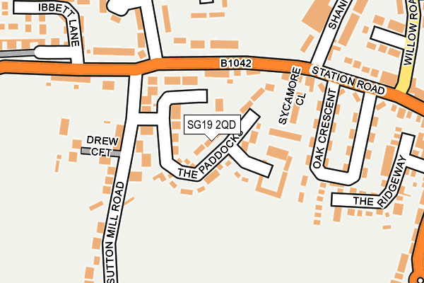 SG19 2QD map - OS OpenMap – Local (Ordnance Survey) SG19 2QD map - OS OpenMap – Local (Ordnance Survey)