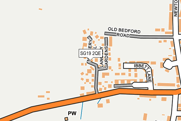 SG19 2QE map - OS OpenMap – Local (Ordnance Survey) SG19 2QE map - OS OpenMap – Local (Ordnance Survey)