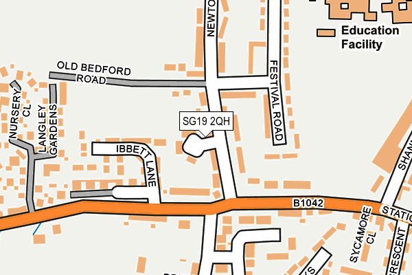 SG19 2QH map - OS OpenMap – Local (Ordnance Survey) SG19 2QH map - OS OpenMap – Local (Ordnance Survey)