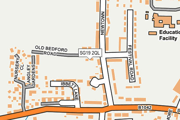 SG19 2QL map - OS OpenMap – Local (Ordnance Survey) SG19 2QL map - OS OpenMap – Local (Ordnance Survey)