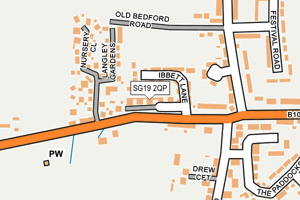 SG19 2QP map - OS OpenMap – Local (Ordnance Survey) SG19 2QP map - OS OpenMap – Local (Ordnance Survey)