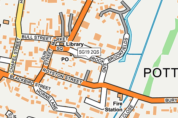 SG19 2QS map - OS OpenMap – Local (Ordnance Survey) SG19 2QS map - OS OpenMap – Local (Ordnance Survey)