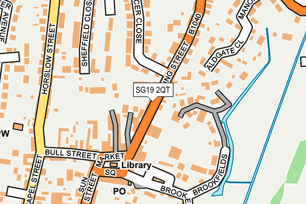 SG19 2QT map - OS OpenMap – Local (Ordnance Survey) SG19 2QT map - OS OpenMap – Local (Ordnance Survey)