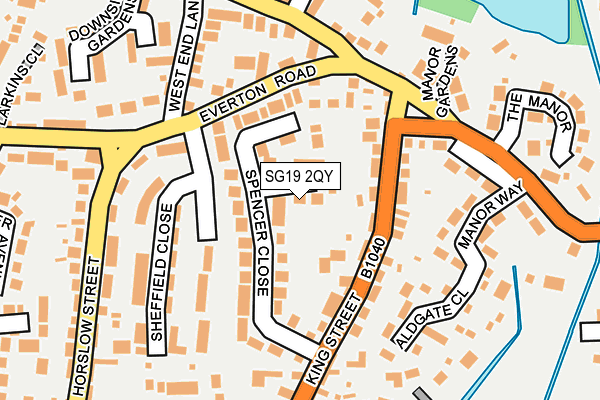 SG19 2QY map - OS OpenMap – Local (Ordnance Survey) SG19 2QY map - OS OpenMap – Local (Ordnance Survey)