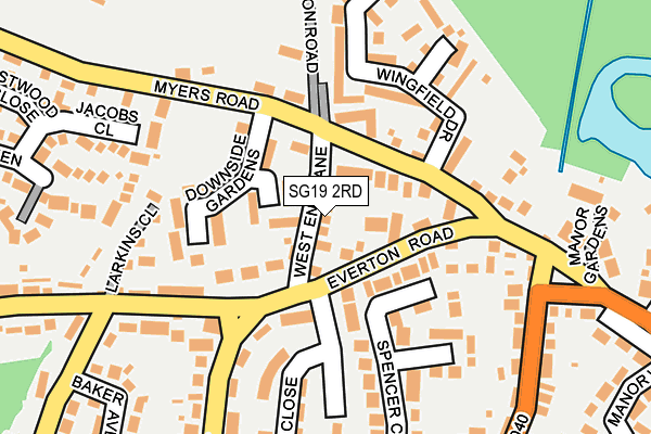 SG19 2RD map - OS OpenMap – Local (Ordnance Survey) SG19 2RD map - OS OpenMap – Local (Ordnance Survey)