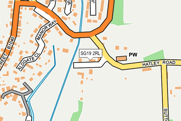 SG19 2RL map - OS OpenMap – Local (Ordnance Survey) SG19 2RL map - OS OpenMap – Local (Ordnance Survey)