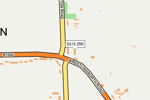 SG19 2RR map - OS OpenMap – Local (Ordnance Survey) SG19 2RR map - OS OpenMap – Local (Ordnance Survey)