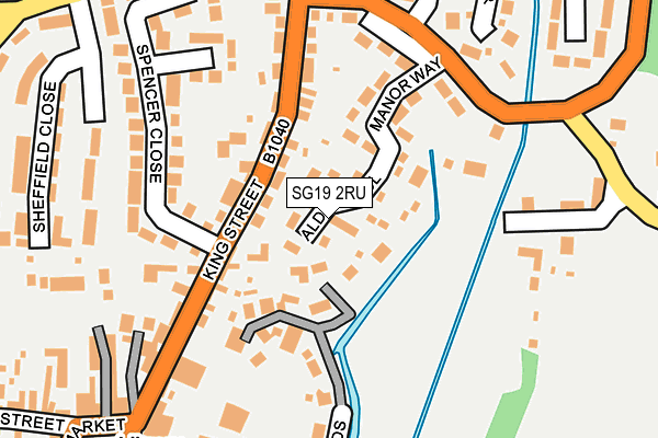SG19 2RU map - OS OpenMap – Local (Ordnance Survey) SG19 2RU map - OS OpenMap – Local (Ordnance Survey)