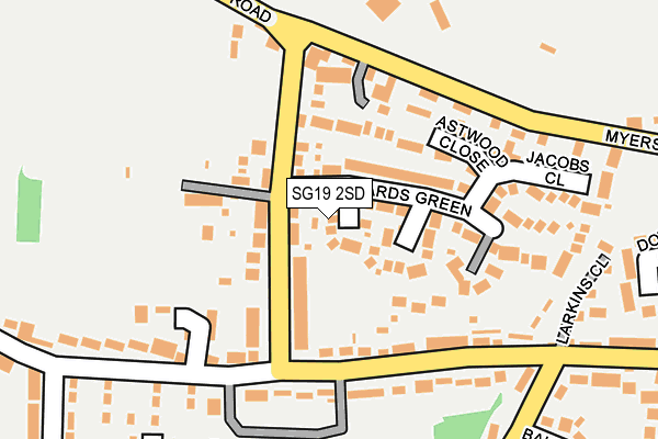 SG19 2SD map - OS OpenMap – Local (Ordnance Survey) SG19 2SD map - OS OpenMap – Local (Ordnance Survey)