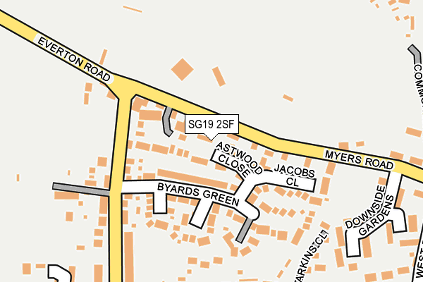 SG19 2SF map - OS OpenMap – Local (Ordnance Survey) SG19 2SF map - OS OpenMap – Local (Ordnance Survey)
