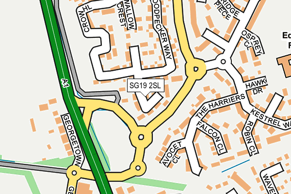 SG19 2SL map - OS OpenMap – Local (Ordnance Survey)