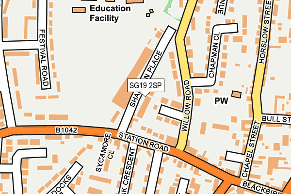 SG19 2SP map - OS OpenMap – Local (Ordnance Survey) SG19 2SP map - OS OpenMap – Local (Ordnance Survey)